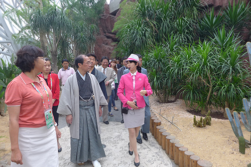 園芸博覧会　日本京都園・京の家視察