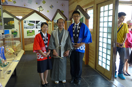 京都園でインタビュー