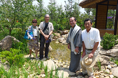 京都園でインタビュー