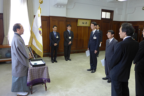 三重野 真代 観光ＭＩＣＥ推進室 担当部長をはじめ４名の職員に発令しました