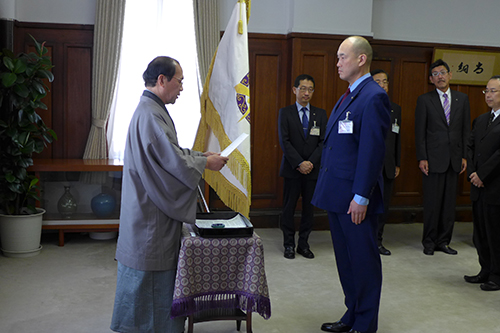 三重野 真代 観光ＭＩＣＥ推進室 担当部長をはじめ４名の職員に発令しました