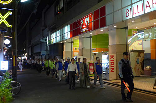 安心・安全なまちづくりを推進　木屋町スーパークリーン作戦