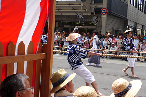 祇園祭・先祭　山鉾巡行　くじ改めの奉行役を務めました