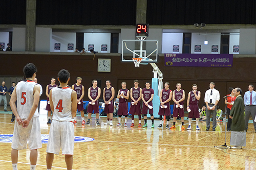 スポーツによる国際交流　男子日本代表×スプリングフィールド大学　国際親善試合