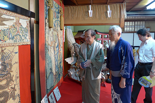 後祭山鉾町と各エコ屋台村を回りました