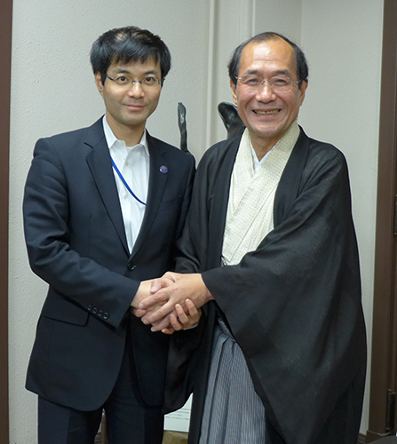 京都大学 石崎 総務部長がお越しくださいました。