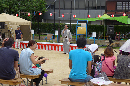 地域で元気をいただきました　梅屋夏祭り