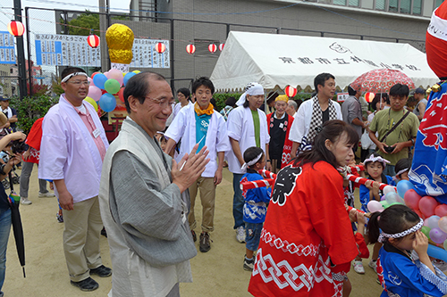 地域で元気をいただきました　梅屋夏祭り