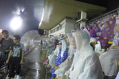 後援会の皆さんと京都サンガＦ．Ｃ．vs　水戸ホーリーホック戦