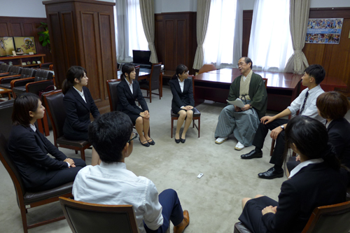 第１２回京都学生祭典実行委員会の皆さんとおむすびミーティング