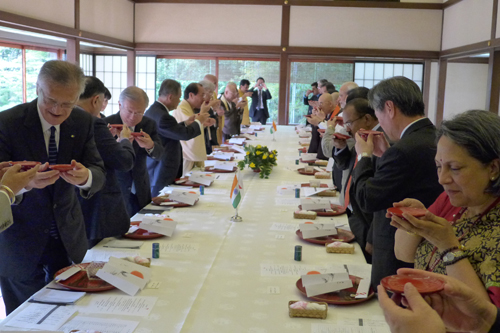 モディ　インド首相　京都市主催昼食会