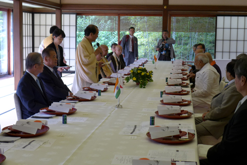 モディ　インド首相　京都市主催昼食会