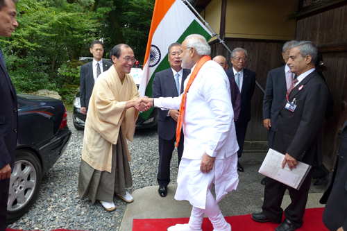 モディ　インド首相　京都市主催昼食会
