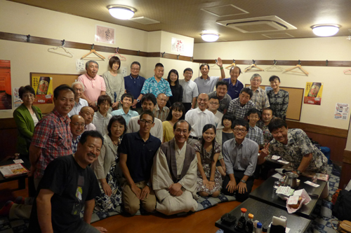 これからも共々に心を磨きます　京都掃除に学ぶ会の皆さんと懇談