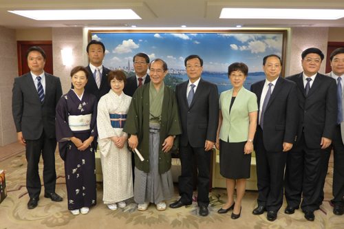 京都と更なる交流を誓い合いました　杭州市長と会談