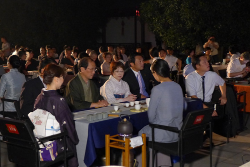 承香堂 蘆さんに世界遺産西湖での中秋茶会を開催いただきました
