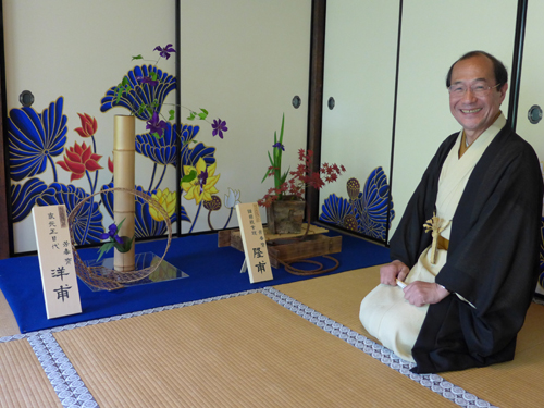 見事ないけばなを堪能　未生流笹岡９５周年祝賀会