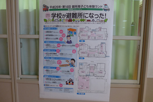 地域と学校が一体となった防災活動　御所南子ども体験ランド