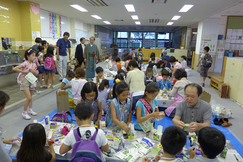 地域と学校が一体となった防災活動　御所南子ども体験ランド