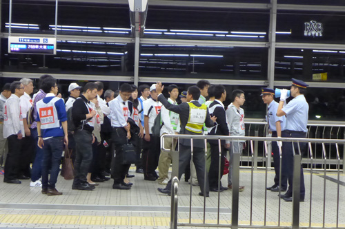 日本初！　京都駅ですべての鉄道事業者と地域等で大規模災害避難誘導合同訓練　深夜１時から６３０名参加