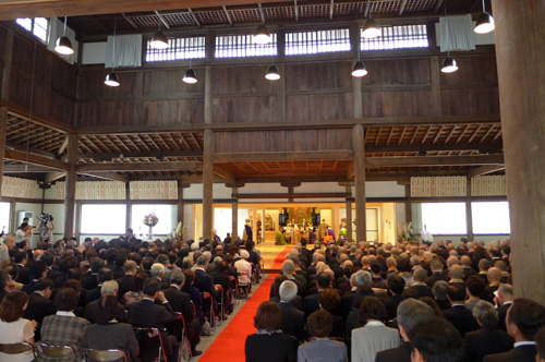 市内を一望　青蓮院清龍殿落慶法要・祝賀会