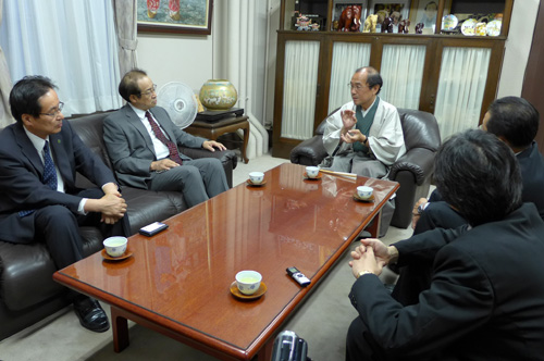 関西福祉大学 加藤 新学長らがご来庁