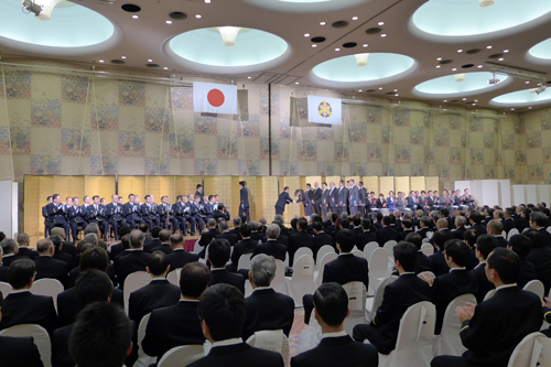 消防団員の皆さんに感謝の気持ちを込めて　京都市消防団表彰・消防団協力事業所表示証交付・自主防災会等の避難所開設に感謝しました