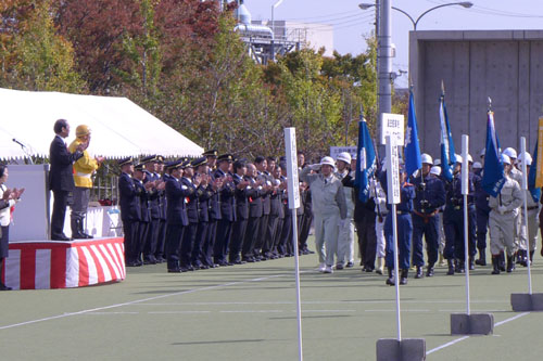 「安心・安全のまち京都」実現へ　自衛消防隊訓練大会