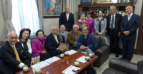 万田発酵㈱　松浦会長、友人の大島さんらがお越しくださいました