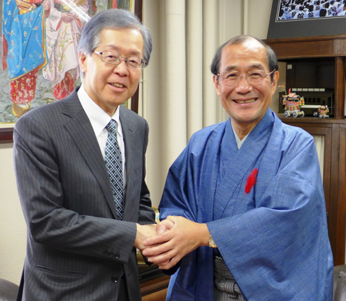 元文部科学事務次官でウクライナ大使　坂田 東一さんと懇談