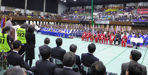 京都からは京都外大西高校・立命館宇治高校が出場　全国高等学校駅伝競走大会開会式