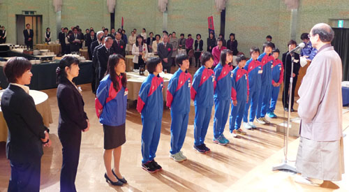 １月１１日開催第３３回都道府県対抗女子駅伝　京都府チーム激励懇親会