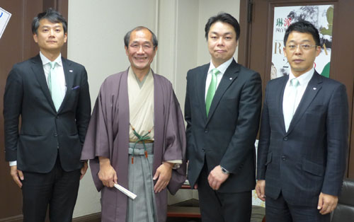 ひとづくり・まちづくりにご尽力　京都青年会議所　小山理事長らと懇談