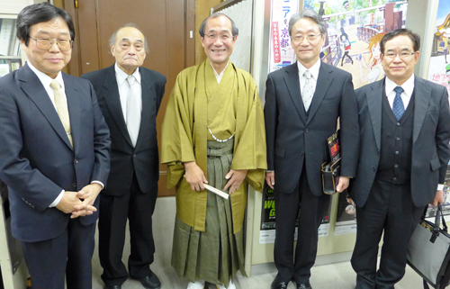 祇園祭山鉾連合会　吉田理事長らがお越しくださいました