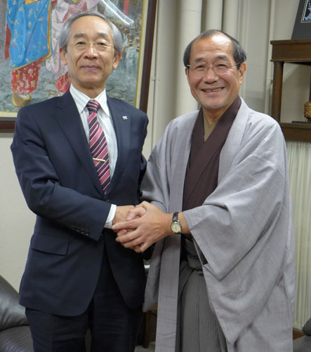 吉田 美喜夫 立命館総長がお越しくださいました