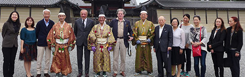 豪華絢爛たる歴史絵巻に名誉奉行として参列　時代祭
