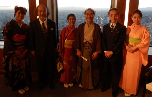 書家の清水 菁花さん新年会