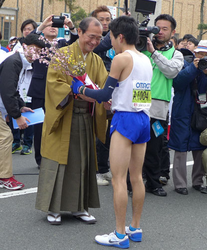 感動のゴール！　皆さんをお出迎え「京都ありがとう！」「京都最高！」「楽しかった！」