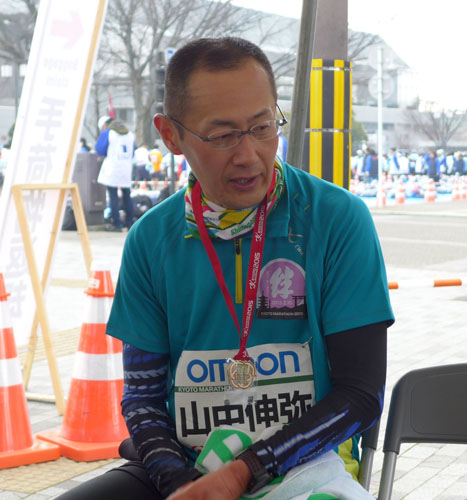 感動のゴール！　皆さんをお出迎え「京都ありがとう！」「京都最高！」「楽しかった！」