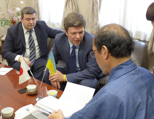レオニード・イェメツ、ヴィタリー・スタシューク ウクライナ最高会議議員がお越しくださいました