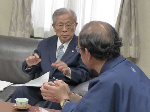 京都が誇るモノづくり産業を支える京都工業会　服部会長（商工会議所副会頭）と懇談
