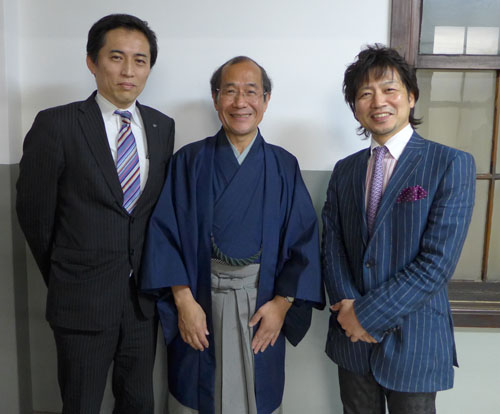 ウエダ本社　岡村社長、ル・クロ　黒岩シェフから京都にこだわったチョコレートのご提案