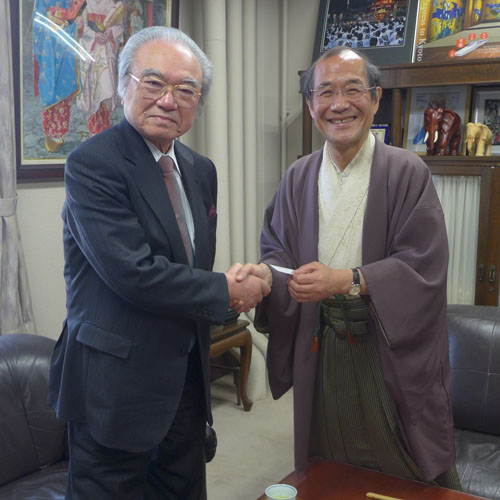 世界人権問題研究センター大谷 實 理事長らと懇談