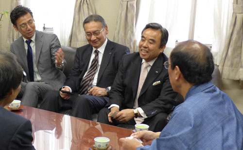 新たにご就任　オリックス不動産 松本 哲男 社長がお越しになりました