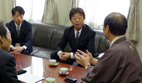 ＮＨＫ河内 秀則 京都放送局長が退任のご挨拶にお越しくださいました