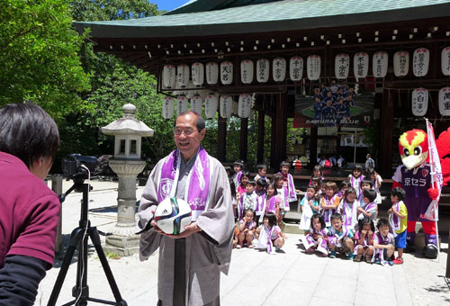 サンガのＪ１復帰・リニアを京都へ　白峯神宮は蹴鞠の伝統から球技の聖地