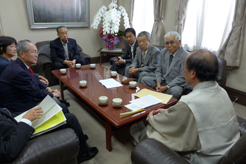 西大路自治連合会等の皆さんと懇談