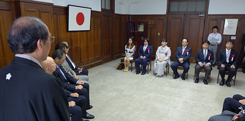 五山送り火　心を込めて伝統行事を支えていただく功労者を表彰