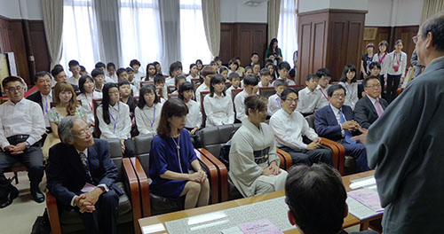 日台青少年文化交流in KYOTO　５０人の台湾青少年管弦楽団の皆さんがご来庁