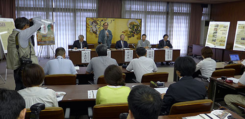 琳派４００年を盛り上げる「大琳派祭」　村田 純一代表委員、佐々木 丞平京都国博館長らと記者会見